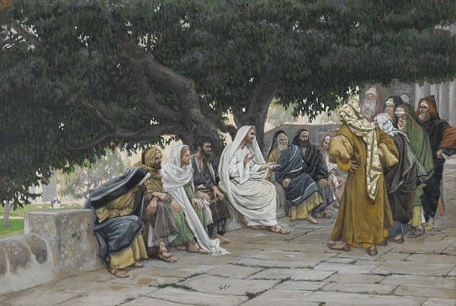 *Donne-nous aujourd'hui notre Pain de ce jour : Parole de DIEU* : Homélie et vidéo de la Sainte Messe - Page 10 Jesus-and-the-Pharisees-and-Sadducess_Tissot